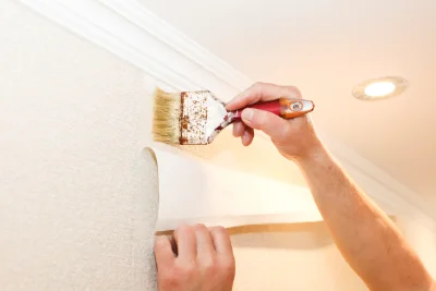 Pose de papier peint à Guigneville — revêtements muraux et toiles de verre